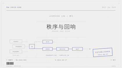 秩序与回响