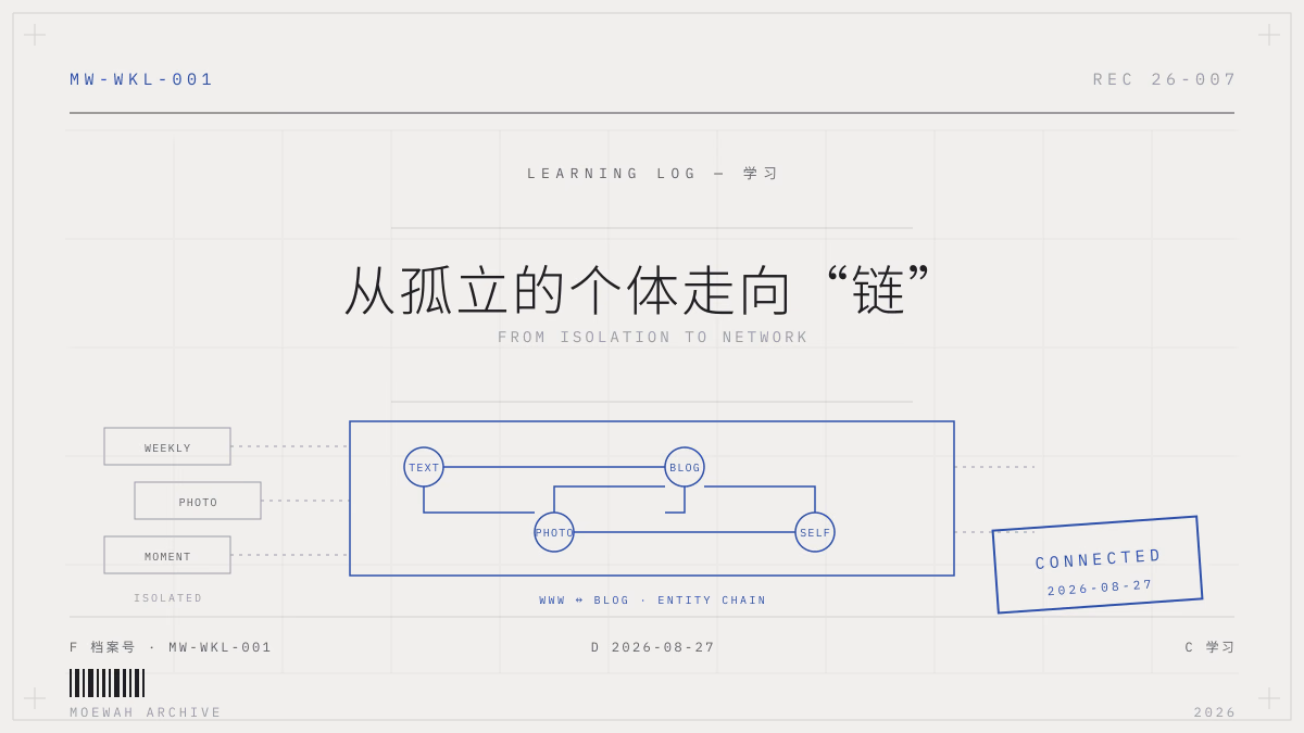 从孤立的个体走向“链”