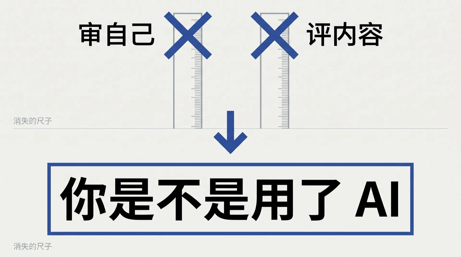 两把尺子被划掉，空出的位置被同一个问题占据