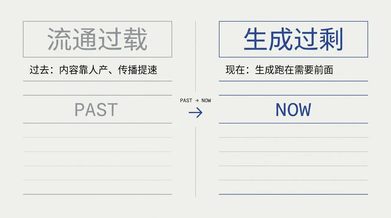 流通过载与生成过剩：一次登记式的对照